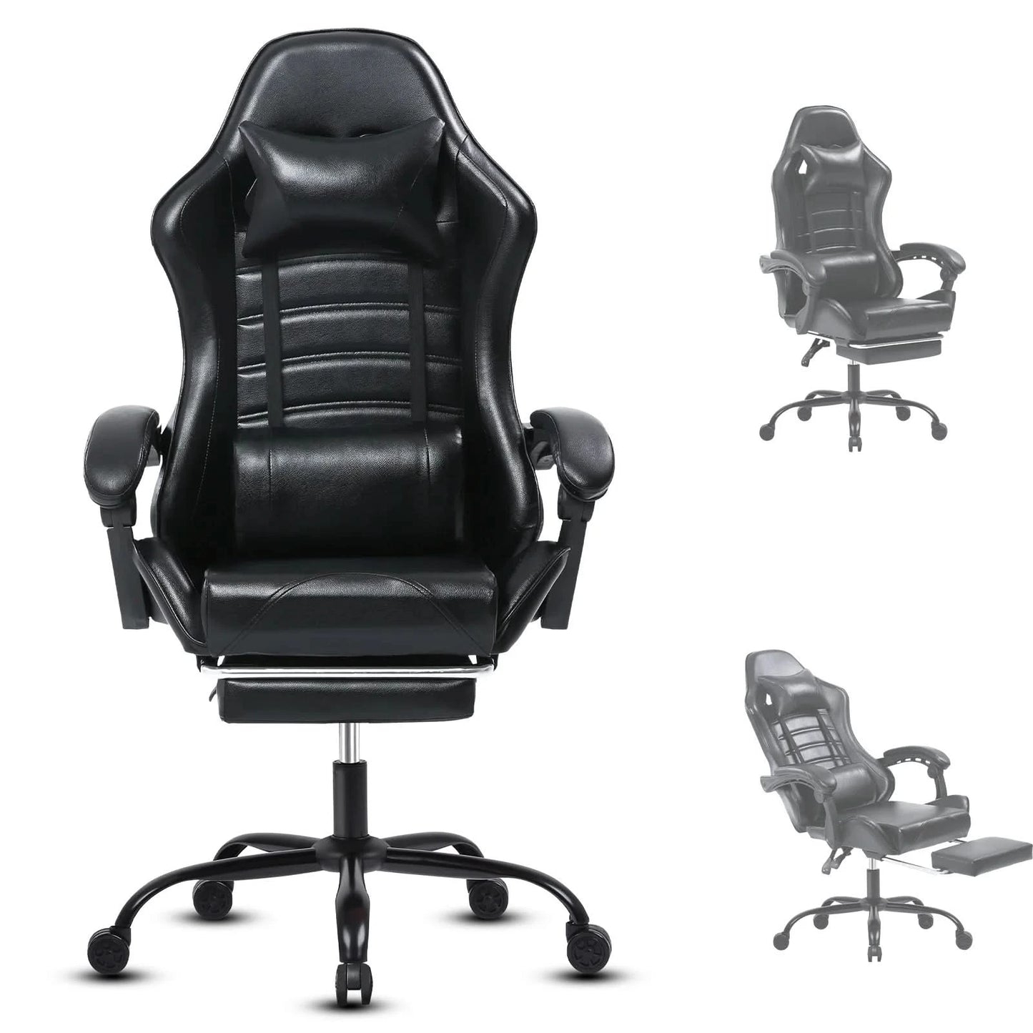 Gaming Chair, Ergonomic Video Game Chair for Adults, Computer Chair with Wheels