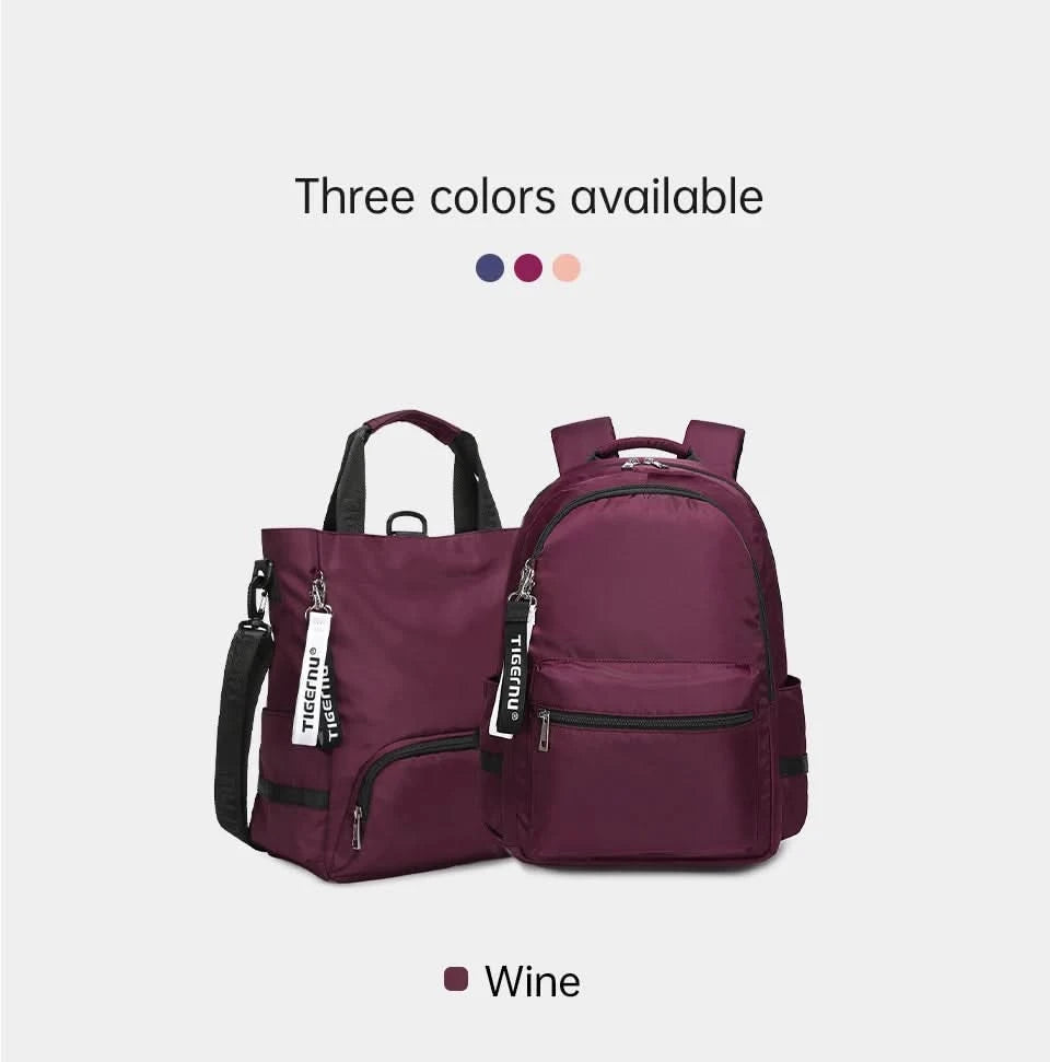 Tigernu Fashion 3 In1 Women Backpack Bag Leisure Tote Bag Shoulder Bag Light Weight College High School Bag Girls Handbag Female - M & M Global