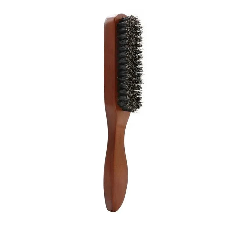 Natural Boar Bristle Beard Brush Men Facial Hair Cleaning Brush Professional Hairbrush Shaving Tools Beard Mustache Brushes - M & M Global