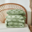 Solid color tufted bedding set, microfiber is lightweight and breathable, machine washable, queen/king size, all seasons