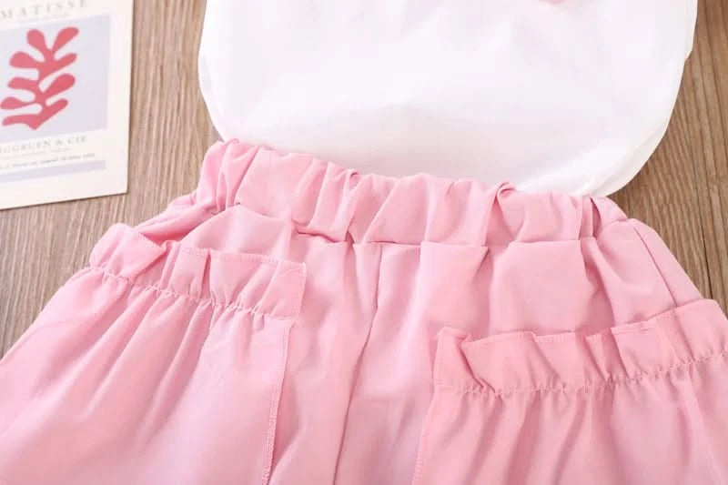 New Summer Fashion Baby Clothes Suit Children Girls Vest Shorts 2Pcs/Sets Toddler Clothing Infant Casual Costume Kids Tracksuits - M & M Global