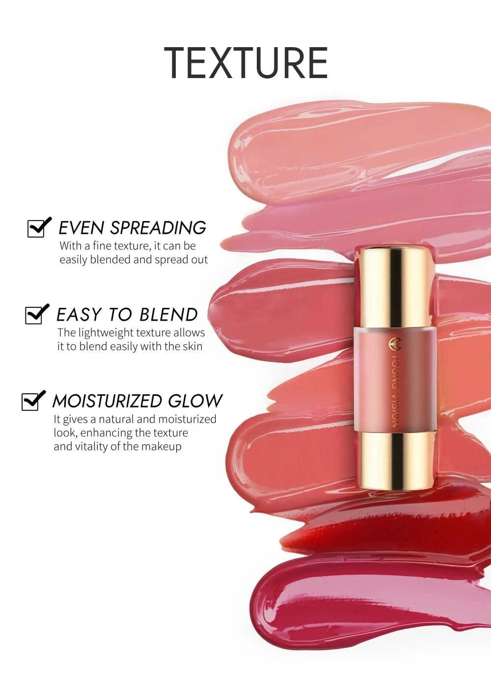 Dropper Liquid Blush Facial Rouge Contouring Brighten Plumper Nude Smooth Blush Stick Moisturize Lasting Good Complexion Makeup - M & M Global