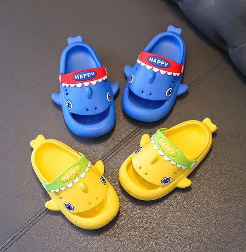 Megalodon Shark Slippers Summer EVA Waterproof Anti-slip Garden Shoes Boys And Girls Outdoor Casual Beach Sandals For Kids - M & M Global