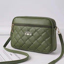 2025 Women's One Shoulder Small Square Handbag New Cross Border Foreign Trade Lingge PU Crossbody Versatile Small Messenger Bag - M & M Global