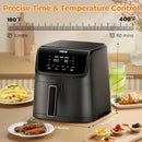 Air Fryer 7.2 QT 1700W Oilless Oven Healthy Cooker Air Fryers Large Capacity with 12 Presets, Visible Cooking Window, LCD Touch - M & M Global