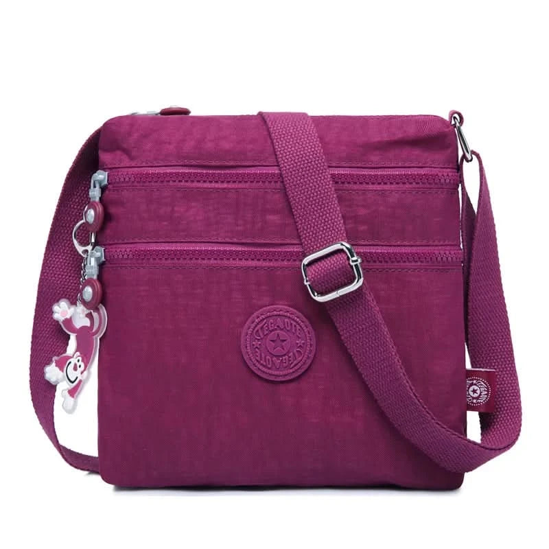 TEGAOTE Summer Men Women Shoulder Messenger Bag Small Cross Body Phone Purse Lightweight Blue Grey Black Red Purple M0910 - M & M Global
