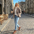 Willshela Women Fashion Solid Double Breasted Trench Jackets Vintage Lapel Neck Long Sleeves Female Chic Lady Outfits
