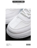 Versatile white shoes men's new 2025 summer casual breathable mesh board shoes fashionable sports height increasing men's shoes - M & M Global