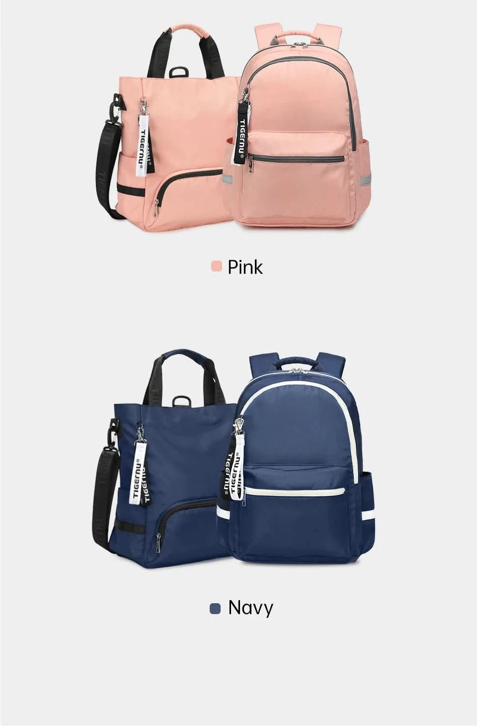Tigernu Fashion 3 In1 Women Backpack Bag Leisure Tote Bag Shoulder Bag Light Weight College High School Bag Girls Handbag Female - M & M Global