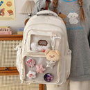 Japanese Style Kawaii Backpack Girls Transparent Ita Bag Women Large Capacity Backpack Fashion School Bag for College Student JK - M & M Global