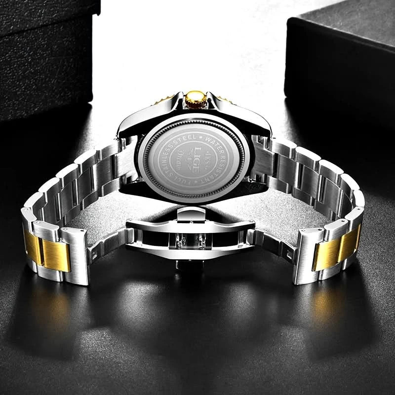 Reloj LIGE Top Brand Luxury Fashion Diver Watch Men Waterproof Date Clock Sport Watches Mens Quartz Wristwatch Relogio Masculino - M & M Global