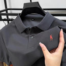 100% pure cotton high-end men's short sleeve summer new comfortable and breathable polo shirt designer brand embroidered T-shirt