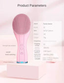 Electric Facial Cleansing Brush Deep Pore Cleaning Sonic Vibration Waterproof Acne Blackhead Remover Pore Cleaner Silicone - M & M Global
