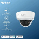 Reolink 8MP UHD IK10 Vandal-Proof PoE Security Camera 4K Outdoor IP Camera 125° Wide Angle IP67 Waterproof Surveillance Cameras