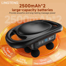 LINGTENG Massage Gun Deep Tissue Massager - 6 Heads, 9 Gears 4 Modes, Handheld Back Muscle Percussion, Perfect Gift
