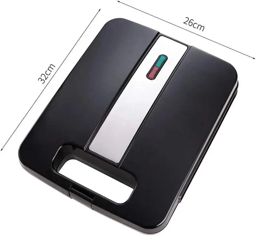 KEWER 1200W Triangle Waffle Maker Multifunctional Large Capacity Double-sided heating 5-in-1 Sandwich Breakfast Maker For Home - M & M Global