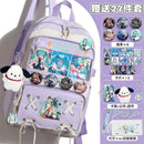 Miku Future School Backpack for Girls 2025 New Fashion Print Youth Pain Bag Large Capacity Backpack for School - M & M Global