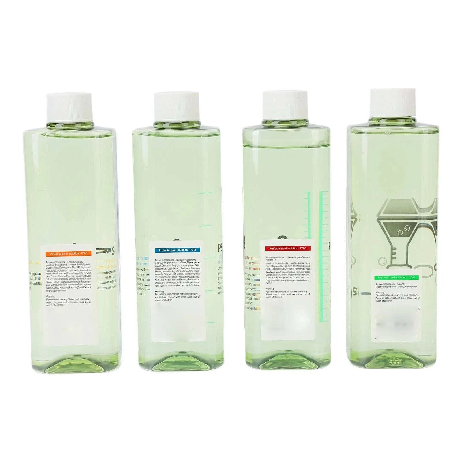 4pcs Hydra Peeling Facial Serum for Dermabrasion Machine Deep Cleansing Hydro Dermabrasion Solution Solution Serum - M & M Global
