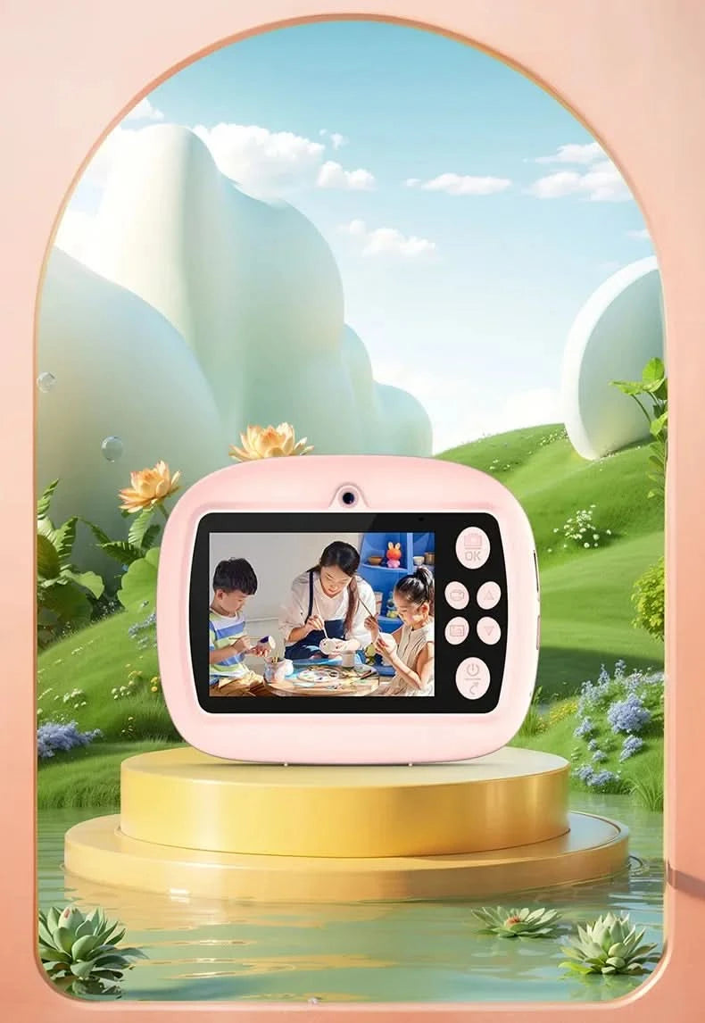 Smart Digital Dual Lens Selfie Camera Kids Toys Birthday Gift Kids Instant Print Camera Thermal Printer Video Recorder Portable - M & M Global
