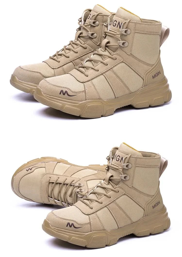 Work Boots Indestructible Safety Shoes Men Steel Toe Shoes Puncture-Proof Sneakers Male Footwear Shoes Women Non Slip Work Shoes