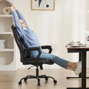 JHK Ergonomic PU Leather Padded Armrest Living Room Rocking Gaming Chair Swivel Wheel With Lumbar Support Gaming Chairs