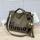 Vintage Canvas Messenger Bag, Retro Large Capacity Shoulder Bag, Women's Casual Handbag & Tote Hobo Purse - M & M Global