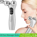 2023 EMS Pulse Neck Face Massager Roller 4D Facial Lifting Machine Anti Aging Wrinkle Removal Dark Circles Eye Care Beauty Tool - M & M Global