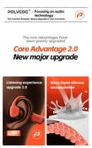 POLVCDG bone conduction swimming earphones IPX8 waterproof 32GB memory Bluetooth 5.4 silicone material 2025 new product x16