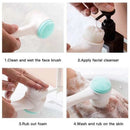 3D Double Silicone Facial Cleansing Brush Manual Massage Facial Brush Soft Bristles Exfoliator Double Sided Face Wash Brush - M & M Global
