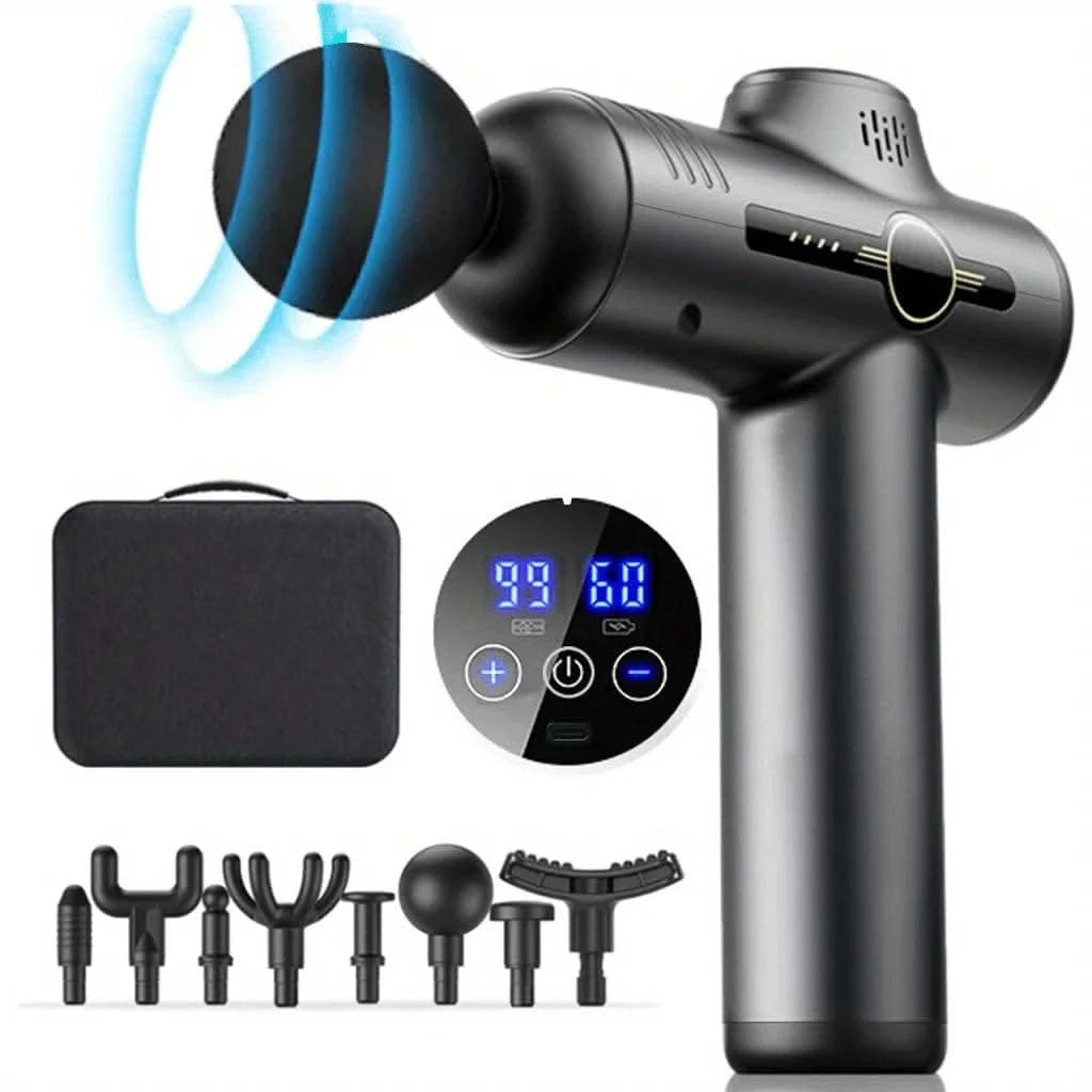 99 Level Massage Gun Fascia Deep Muscle Relax Body Neck Massager Electric Fitness Equipment Noise Reduction Male Female - M & M Global