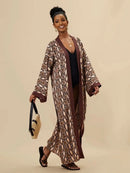 Para Praia Kimono Beach Robe 9 Colors Bikini Cover Ups Beachwear Femme Long Dress Sarong Women Loose Cardigan Swimsuit Covers - M & M Global