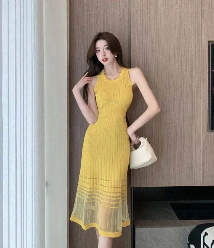 Dresses for Women Black SMidi Woman Dress Party Evening Night Club Prom Casual Youth G Fashion Summer 2024 Retro Sensual Sexy X - M & M Global