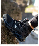 Fashionable breathable anti-smash and anti-puncture safety shoes