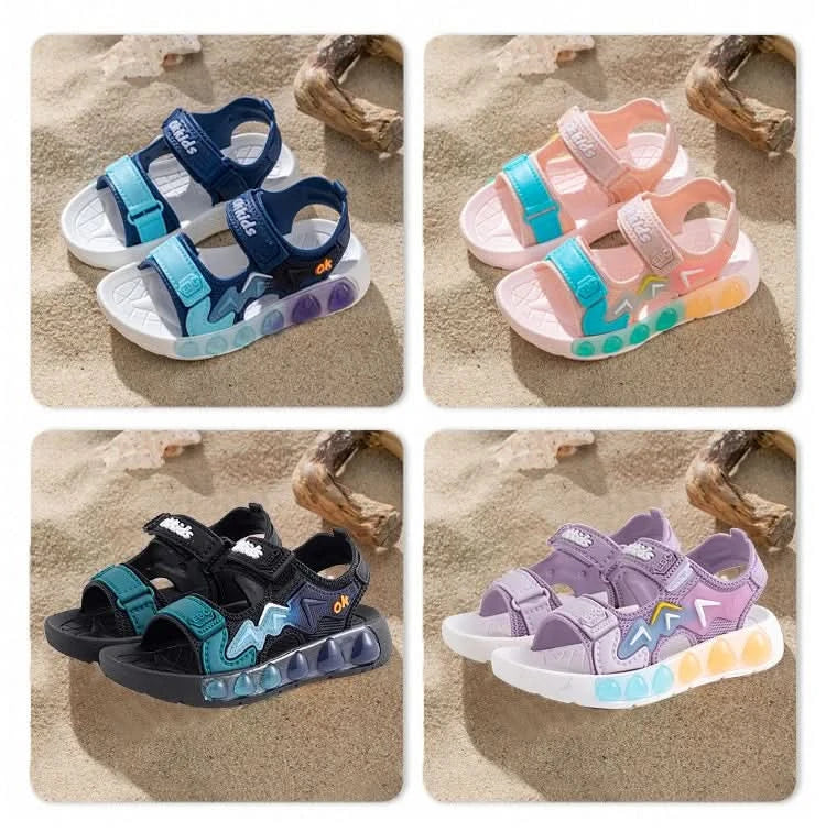 New Summer Children's Soft Soled Sandals Anti Slip Breathable For Boys And Girls Water Wading Baby Beach Sandals - M & M Global