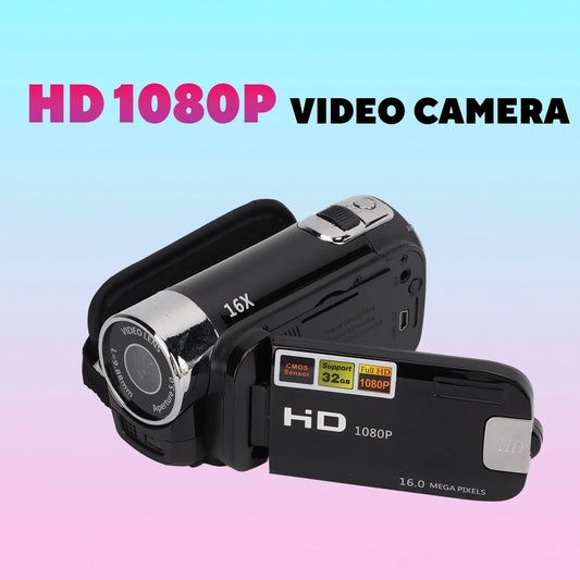 Video Camera Camcorder Full HD 4K 48MP Camera Recorder 270° Rotation 2.7 Inch Color Screen 16X Zoom Digital Camcorders - M & M Global
