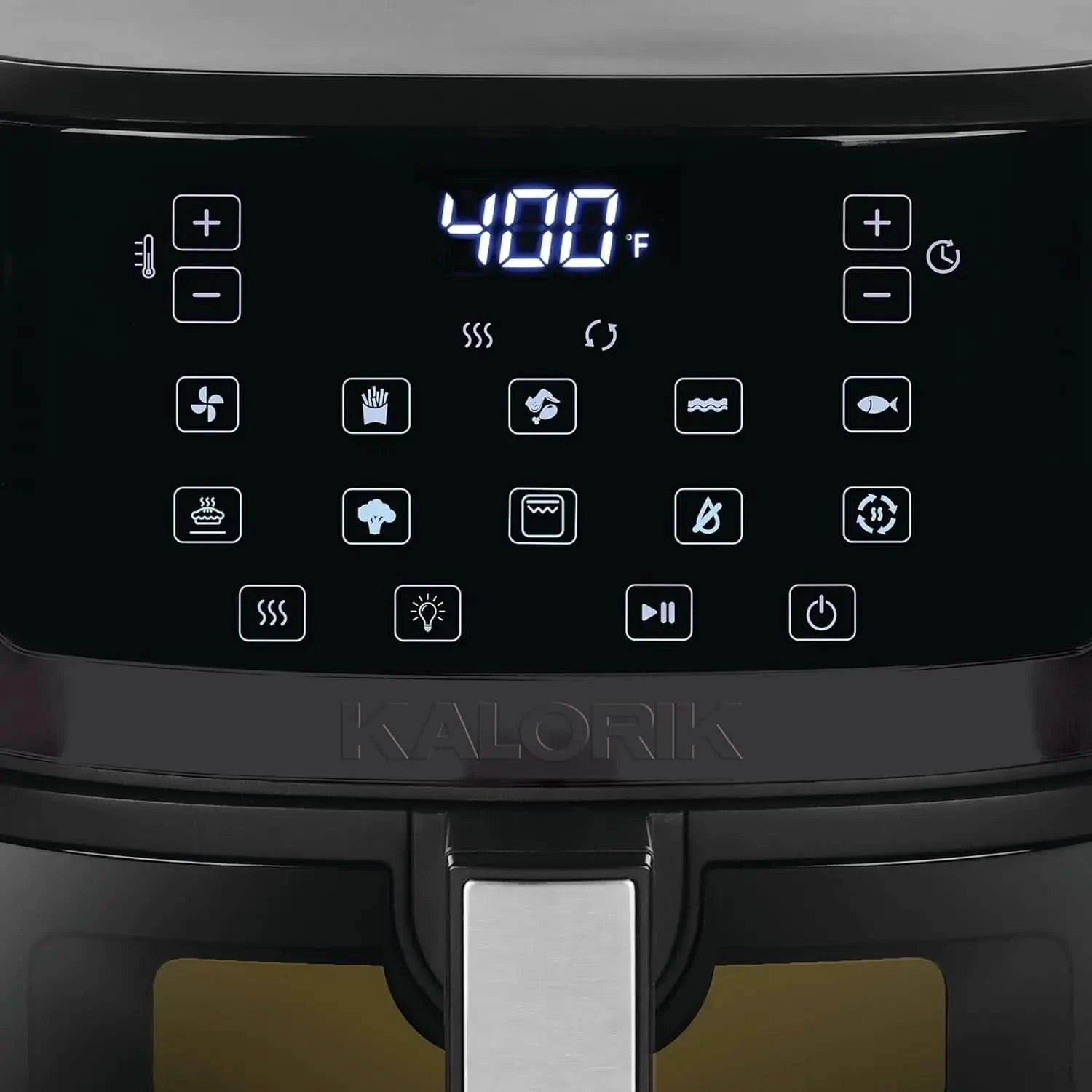 7 Quart Touchscreen Air Fryer with Window, Black (FT 52324 BK) - M & M Global