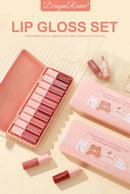 10-Piece Set with Fine Glitter Lip Gloss, Easy-To-Color Lip Glaze, Lipstick, Non-Stick Cup, Non-Fading Lip Gloss, Moisturizing Glitter Lip Gloss, Glass Lip Glitter, Pearlescent Glitter Lip Gloss, Lip Glaze Set