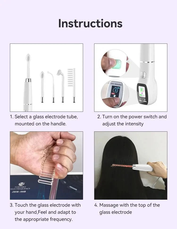 New Design Multifunction LCD Screen 4 in 1 Electric Facial Skin Care Wand Beauty Device - M & M Global