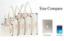 5 Pieces Set Blank Canvas Shopping Bags Reusable Foldable Casual Daily Shoulder Tote Handbag For Personalized Logo & Name Custom - M & M Global