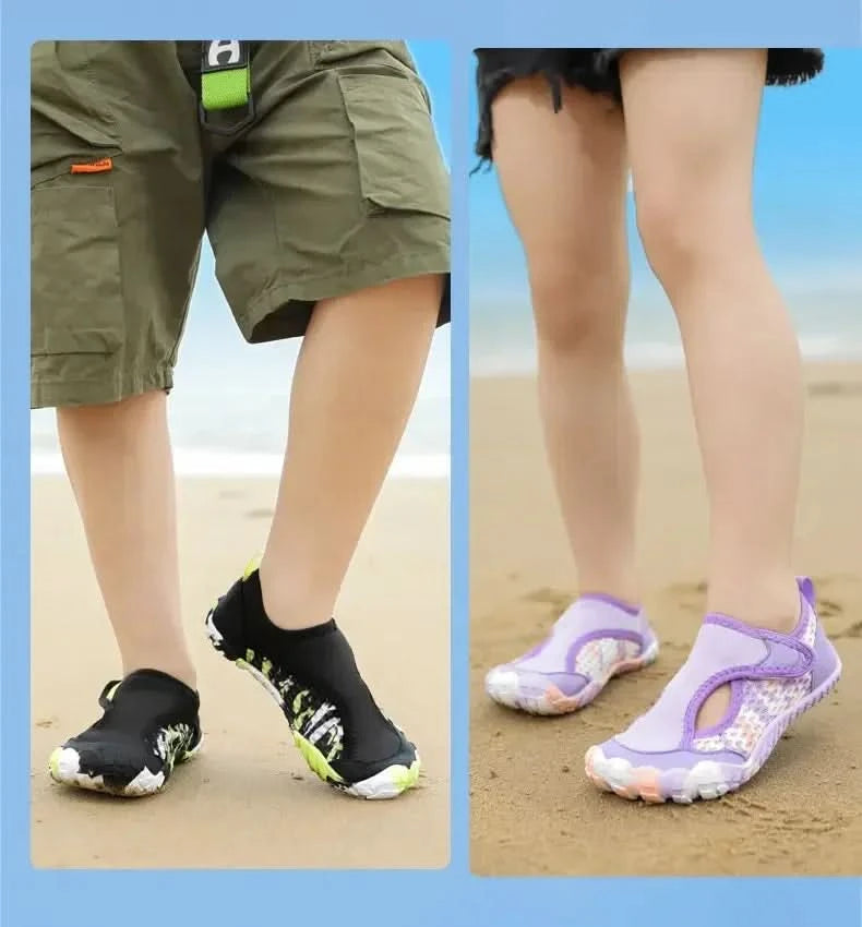Swimming Beach Sneakers Children Diving Surfing Boating Wading Sports Shoes Kids Aqua Barefoot Water Shoes Quick-Dry Boys Girls - M & M Global