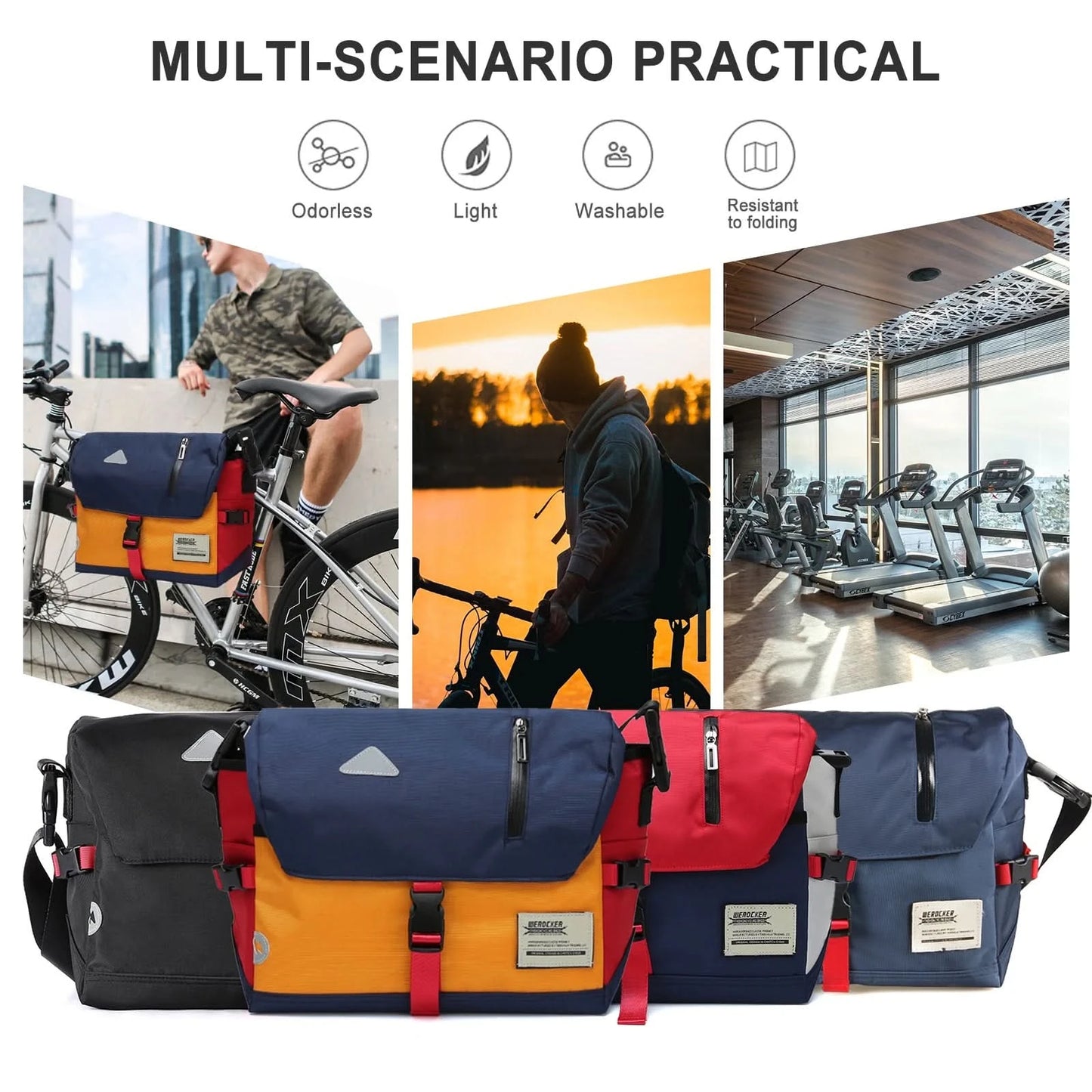 Men's Shoulder Bag Casual Waist Bag Phone Money Chest Bag Messenger Bag Cycling School Fanny Packs Mailman Bags Bolsa Masculina - M & M Global