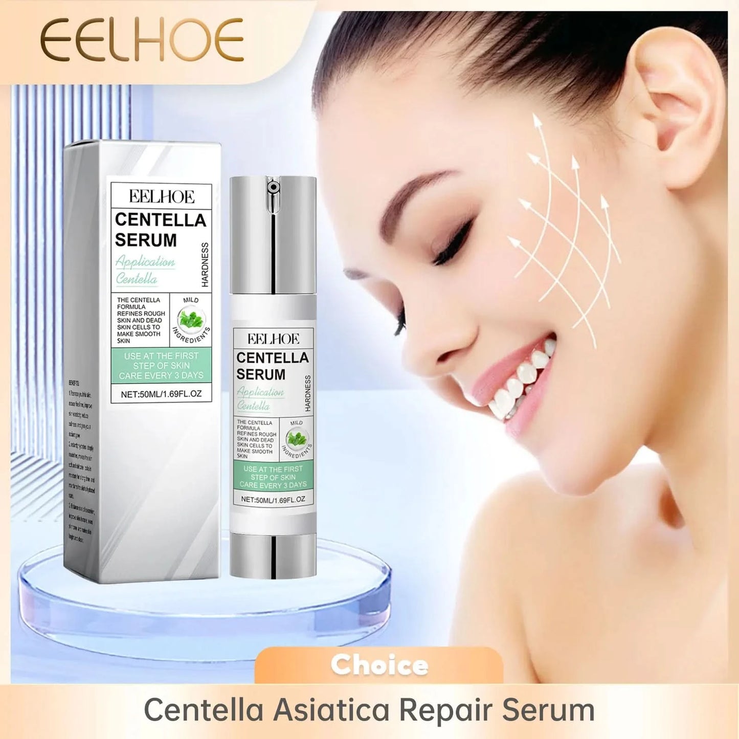 Face Essence of Centella Asiatica Moisturizing Facial Serum Brighten Smooth Skin Care Rejuvenation Pore Refining Resurfacing - M & M Global