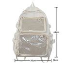 Japanese Style Transparent Ita Bag for Girls Comic Cons Large Capacity Women Backpack Fashion School Bags for College Student JK - M & M Global