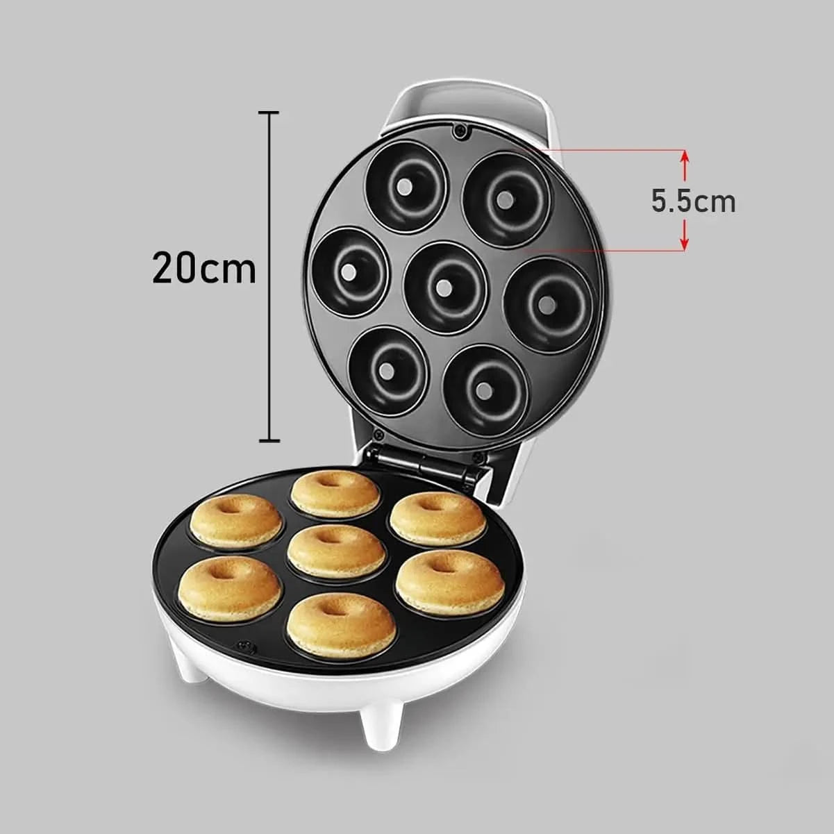 Household Donut Machine, Breakfast Machine, Cake Machine, Round Cake Machine, Bread Machine, Light Food Machine,White - M & M Global