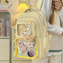 Japanese Style Kawaii Backpack Girls Transparent Ita Bag Women Large Capacity Backpack Fashion School Bag for College Student JK - M & M Global