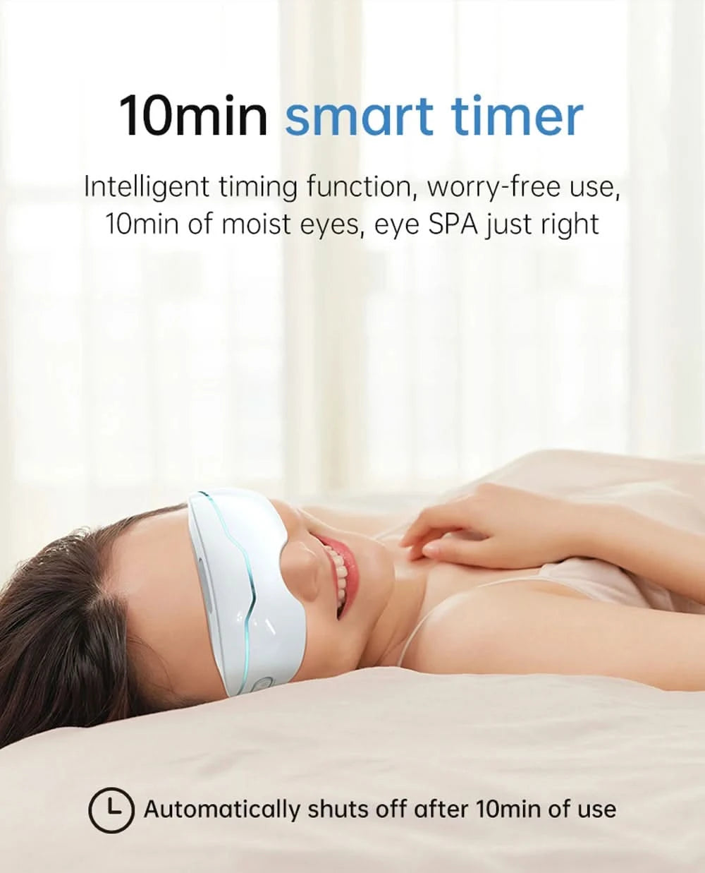 Electric Nano Steam Eye Massager Atomizing Eye Acupressure Massage Relieve Fatigue Dark Circles Improve Sleep Eye Care Machine - M & M Global
