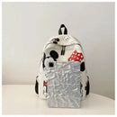 Disney Mickey PU Leather Backpack New Cute Cartoon Laptop Bag Minnie Mouse Large Capacity School Bag for Women Fashion Tote Bag - M & M Global