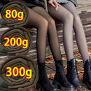 Women's New Fleece Tights Warm Winter Thicken Leggings Fake Translucent Pantyhose Thermal Sexy Stockings Female Velvet Leggings