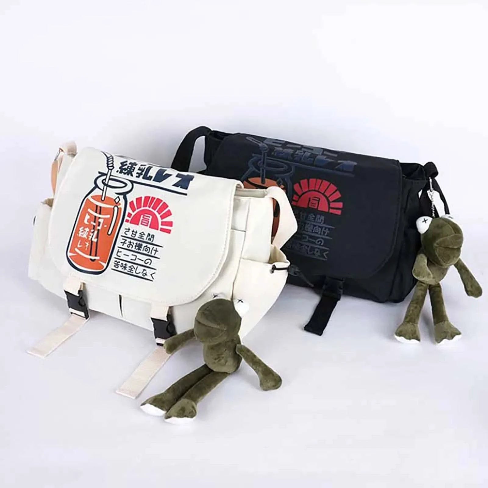 Casual Messenger Shoulder Bag Large Capacity Crossbody Bag with Adjustable Strap for Mobile Phone Cosmetics Keychain - M & M Global