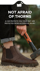 Anti-smash and anti-puncture work shoes high top four seasons safety shoes